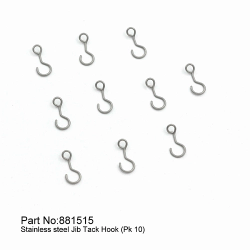 DF65 V6-V8 Stainless Steel Jib Tack Hook  (PK10)