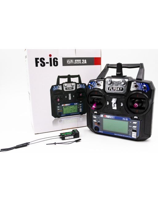 FlySky FS-i6 6CH 2.4GHz Radio System with FS-iA6B Receiver (AFHDS 2A) – DF65 / DF95