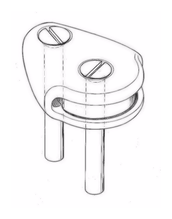 961008 - Block, Ball Raced 8mm